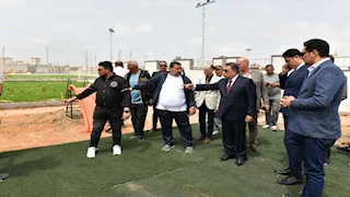 محافظ الدقهلية يتفقد أعمال المرحلة الأولى لفرع نادى المنصورة فى جمصه -صور