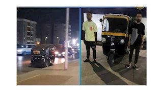 ضبط قائد "توك توك" يسير عكس الاتجاه بدون لوحات بالقاهرة