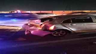  شلل مروري أعلى المحور بسبب حادث تصادم جماعي