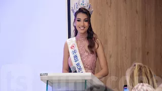 جميلة وساحرة.. إطلالة لميس رديسي في مسابقة ملكة جمال العالم (صور)