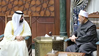 شيخ الأزهر يبحث مع ولي عهد الفجيرة تمكين الشباب العربي