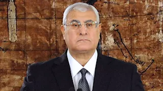 مصدر ينفي تصريحات منسوبة للمستشار عدلي منصور عن صراع الشرق الأوسط