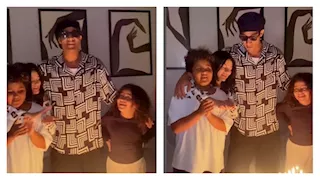 بـ"كاميرا زوجته".. محمد رمضان يحتفل بعيد ميلاده مع أولاده (صوروفيديو)