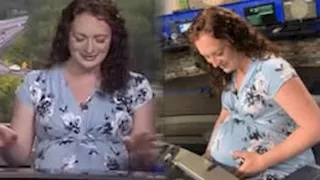 "أنجبت طفلا على الهواء".. مذيعة أخبار تقدم برنامجها رغم ألم المخاض (فيديو وصور)