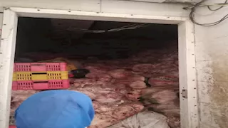 ضبط 6000 كيلو لحوم غير صالحة في بني سويف- صور