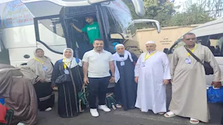 يارايحين للنبي الغالي.. فرحة الحجاج بالشرقية أثناء ذهابهم لأداء فريضة الحج- صور