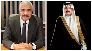 الأمير تركي بن طلال بن عبدالعزيز يشكر هشام طلعت مصطفى على حضوره لمنتدي عسير