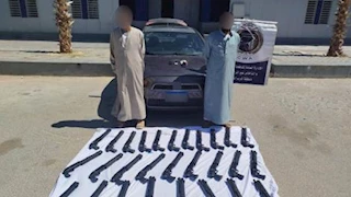 ضبط عنصرين إجراميين بحوزتهما 28 بندقية خرطوش في مطروح