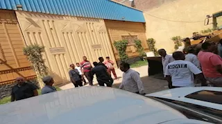  حملة مكبرة لرفع الإشغالات بحي غرب شبرا الخيمة -صور