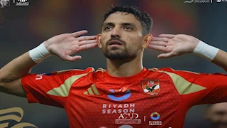 طاهر يسجل هدف تقدم الأهلي على حرس الحدود (فيديو)