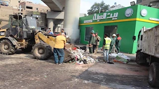 رفع 200 طن مخلفات وضبط 30 فريز للقمامة بحملة نظافة مكبرة في الجيزة