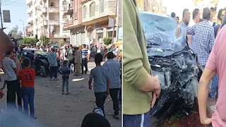 العربية طارت فوق التوكتوك.. حادث مروع في البحيرة