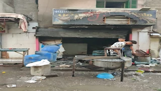 السيطرة على حريق بمحل دواجن في القليوبية - صور