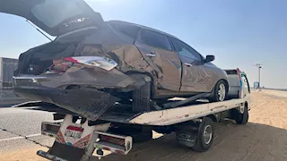 بالصور.. الشيخ مظهر شاهين يتعرض لحادث بسيارته