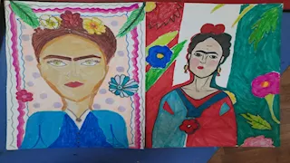 200 طفل يعيدون رسم لوحات بيكاسو ورينوار في قصر الإبداع بأكتوبر (صور)