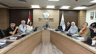 المستشارة أمل عمار تستقبل وفدا من الجامعة الأمريكية وجامعة جورج واشنطن بأمريكا