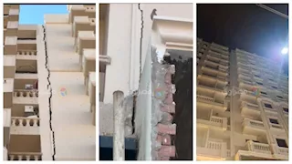 إجراءات عاجلة بعد رصد عقار مائل بـ"حي غرب" أسيوط (صور)