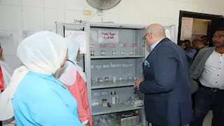 محافظ بني سويف يتفقد المرافق الخدمية بقرية كوم أبو خلاد 