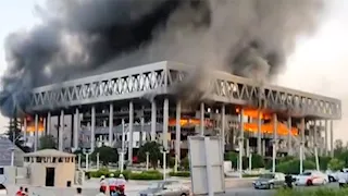 بعد استهدافه.. التلفزيون الإيراني: العدو الصهيوني يريد إسكات صوت الشعب 