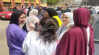 لجان هادئة.. صور ترصد امتحان اليوم الثاني للثانوية بمدرسة بالوراق