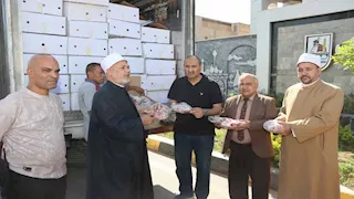 الأوقاف تسلم محافظة بني سويف دفعة جديدة من لحوم صكوك الأضاحي 