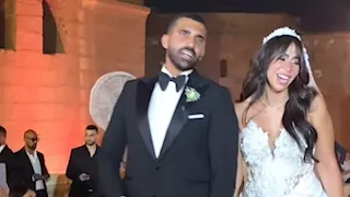 بالصور.. بكاء ماجد المصري في حفل زفاف ابنته ماهيتاب