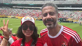 بالصور| بسنت شوقي وفراج وعمرو وهبة.. النجوم يدعمون الأهلي في أمريكا