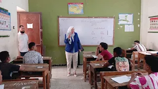 وكيل تعليم بني سويف: امتحان "الجبر والهندسة" مر بسلام 