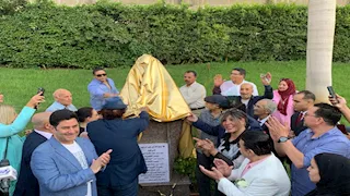 إزاحة الستار عن تمثال أسمهان بدار الأوبرا المصرية.. 15 صورة 