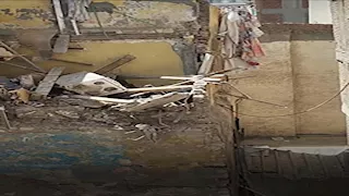 إصابة عامل إثر انهيار جزئي لمنزل في السيالة بالإسكندرية - صور