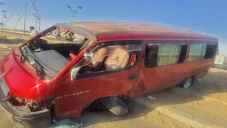 9 مصابين في انقلاب ميكروباص بحدائق أكتوبر