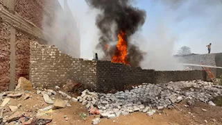 السيطرة على حريق نشب في مخزن بلاستيك بأبو زعبل