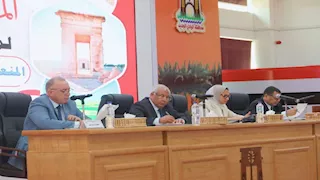 محافظ الوادي الجديد يترأس اجتماع المجلس التنفيذي للمحافظة - صور