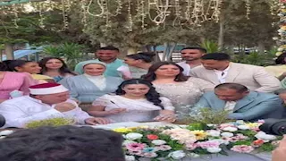 بالأبيض والدانتيل.. البلوجر كنزي مدبولي بإطلالة ساحرة في عقد قرانها (صور)