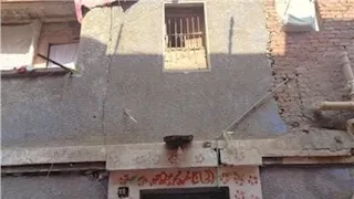 انهيار أجزاء من منزل فى الخانكة 