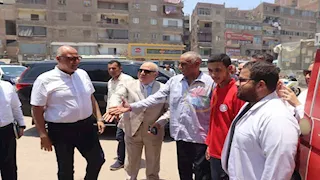 محافظ القليوبية يتفقد مركز الدم المتنقل بشبرا الخيمة - صور