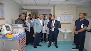 محافظ الأقصر  يتفقد أعمال التطوير بمستشفى الكرنك الدولي