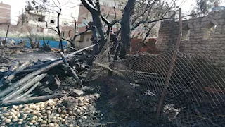 حريق داخل مزرعة مواشي بالعياط