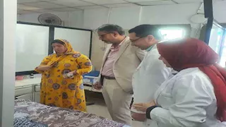مدير "التأمين الصحي" يتفقد مستشفى المبرة بميت غمر (صور)