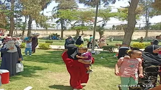مئات الزوار يتوافدون على حدائق القناطر الخيرية في رابع أيام الأضحى  