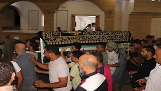 تشييع جثمان ضحية حادث شاحنة بنزين العاشر بمسقط رأسه في الدقهلية- صور