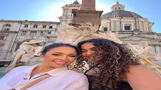 داليا البحيري تنشر صورًا جديدة من رحلتها إلى روما برفقة ابنتها