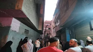 مصرع شخص وإصابة 6 في انهيار عقار مأهول بمنطقة العطارين بالإسكندرية