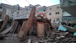  انهيار عقار بمنطقة العطارين في الإسكندرية وجار البحث عن مفقودين تحت الأنقاض