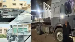 فيديو مثير | سائق نقل يحمّل أسياخ حديد بارزة.. والداخلية تتحرك