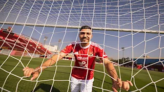 بعد عودته.. محمد شريف يسجل ثنائية بمرمى الملعب التونسي خلال 21 دقيقة (فيديو)