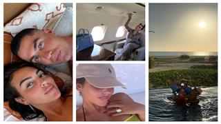 "بحر ويخت ورياضة".. 20 صورة لـ جورجينا وعائلتها في إجازة الصيف