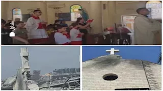 الاحتلال يقصف كنيسة العائلة المقدسة في غزة (فيديو وصور)