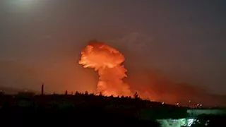 يرجح أنه قصف إسرائيلي.. دوي انفجار داخل اللواء 107 في جبلة السورية ـ صور