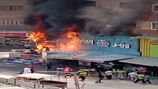النار التهمت كل شيء.. مصرع عامل في حريق بـ3 مطاعم بالخصوص (صور)